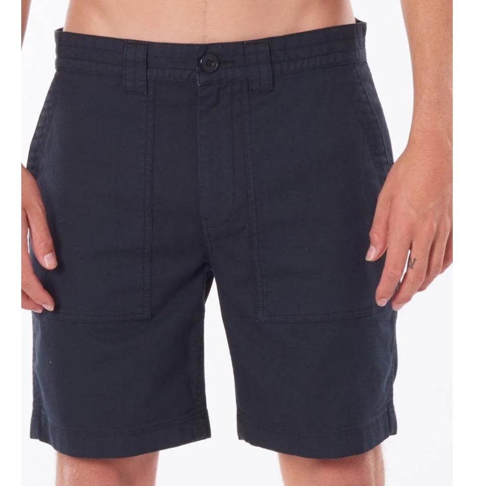 NWT Rip Curl Black Surfheads Incoming Short Size‎ 33 19" Stretch Y2K Surfer